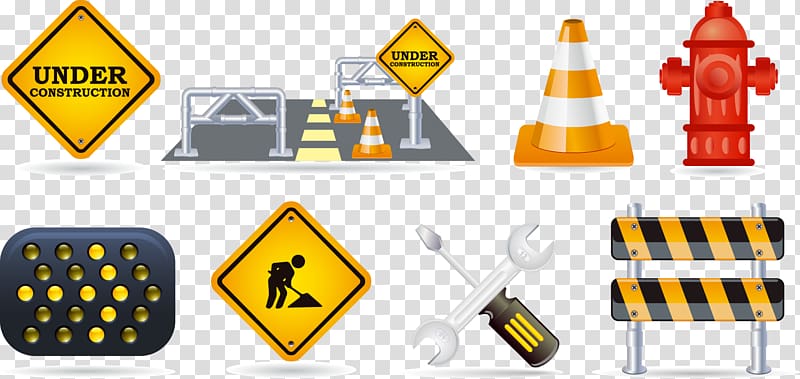 Traffic sign Computer Icons Traffic cone, construction site equipment tools transparent background PNG clipart