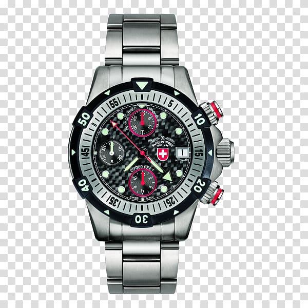 Diving watch Hanowa Military watch Water Resistant mark, watch transparent background PNG clipart