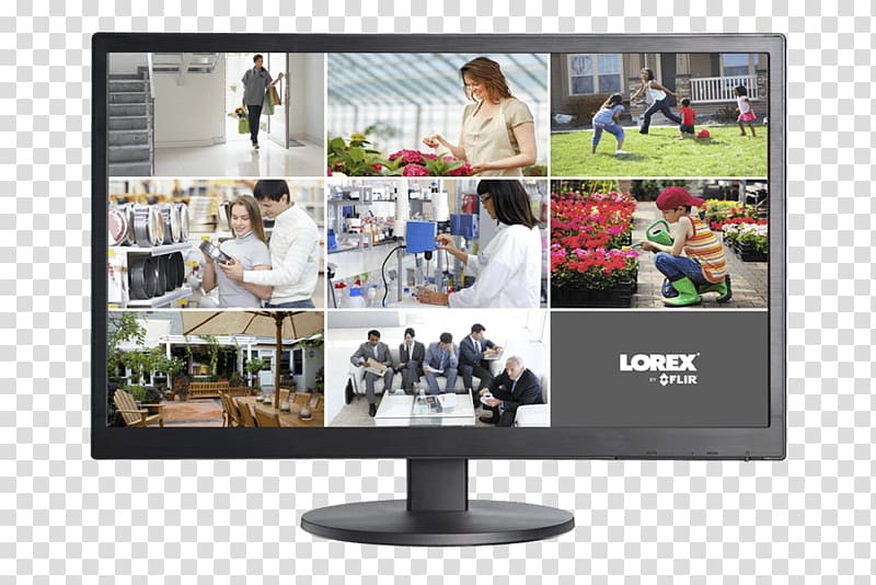 Computer Monitors Closed-circuit television Lorex Technology Inc Wireless security camera Liquid-crystal display, Security Camera transparent background PNG clipart