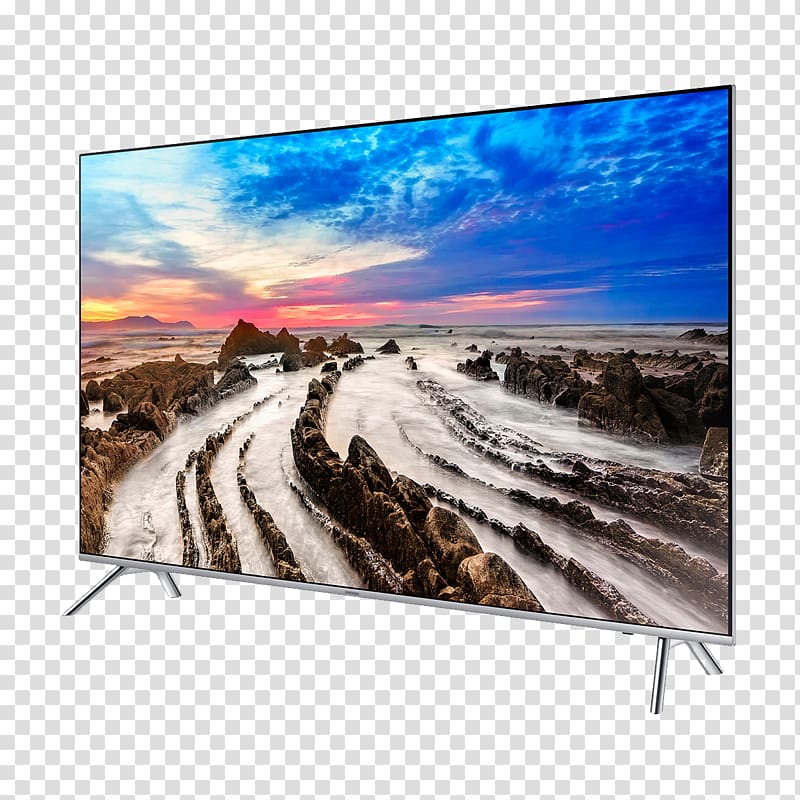 Samsung MU8000 4K resolution Ultra-high-definition television Smart TV, samsung transparent background PNG clipart