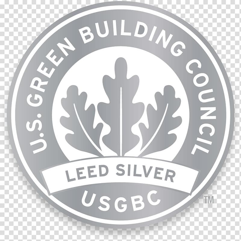 Leadership in Energy and Environmental Design Green building Construction Certification, silver logo transparent background PNG clipart