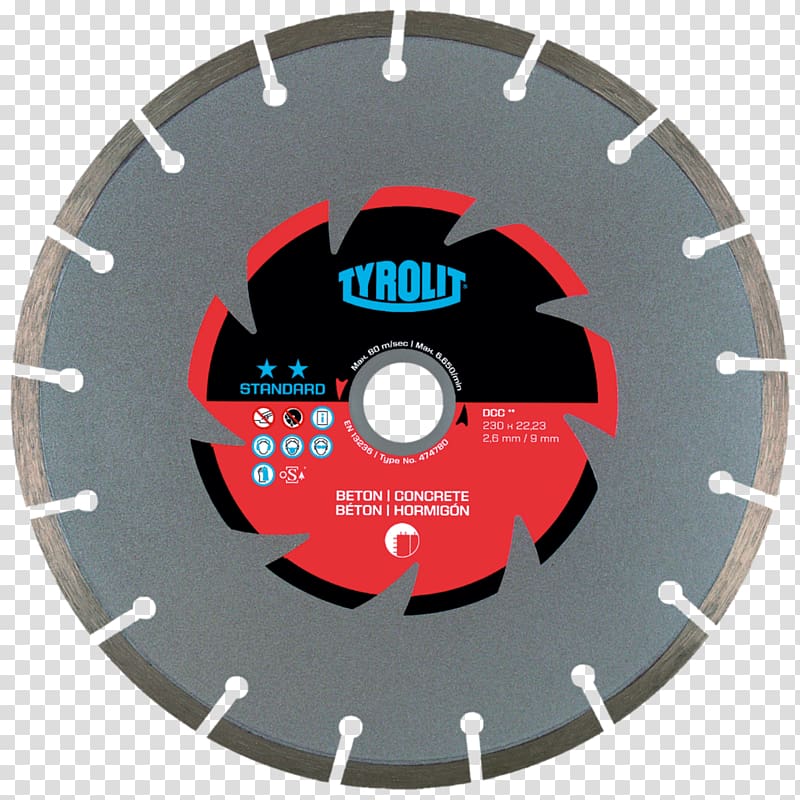 Diamond blade Saw Cutting Concrete, Saw Blade transparent background PNG clipart