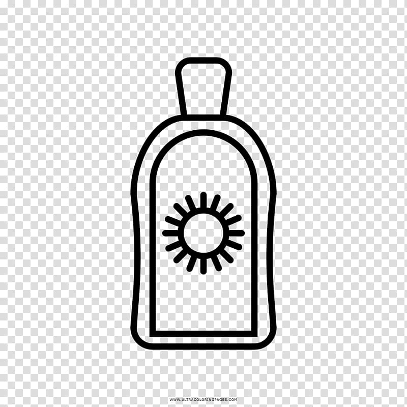 Sunscreen Coloring book Sun tanning Cream, Protector transparent background PNG clipart