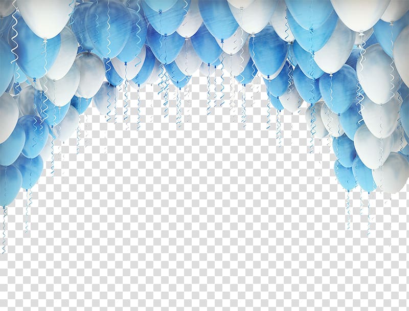 Hot air balloon Blue .xchng, Creative balloon decoration transparent background PNG clipart