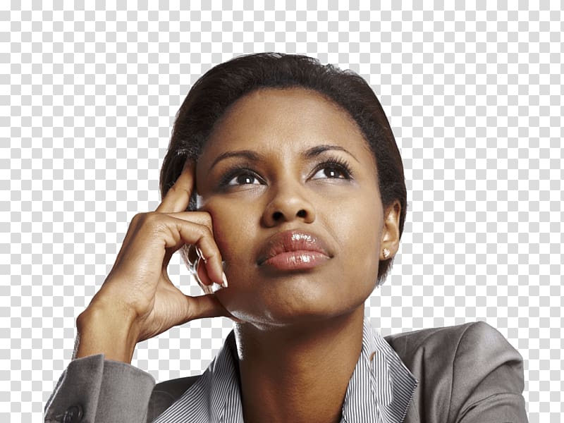 thinking woman png