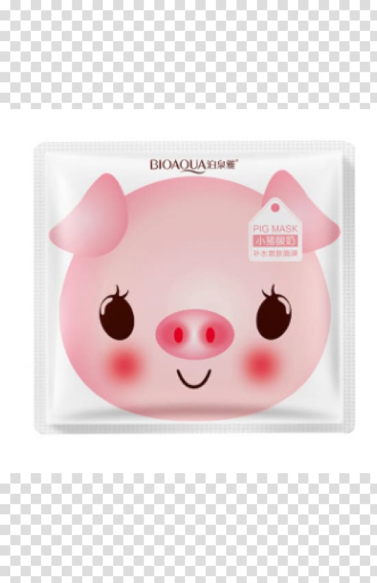Domestic pig Mask Facial Yoghurt, pig transparent background PNG clipart