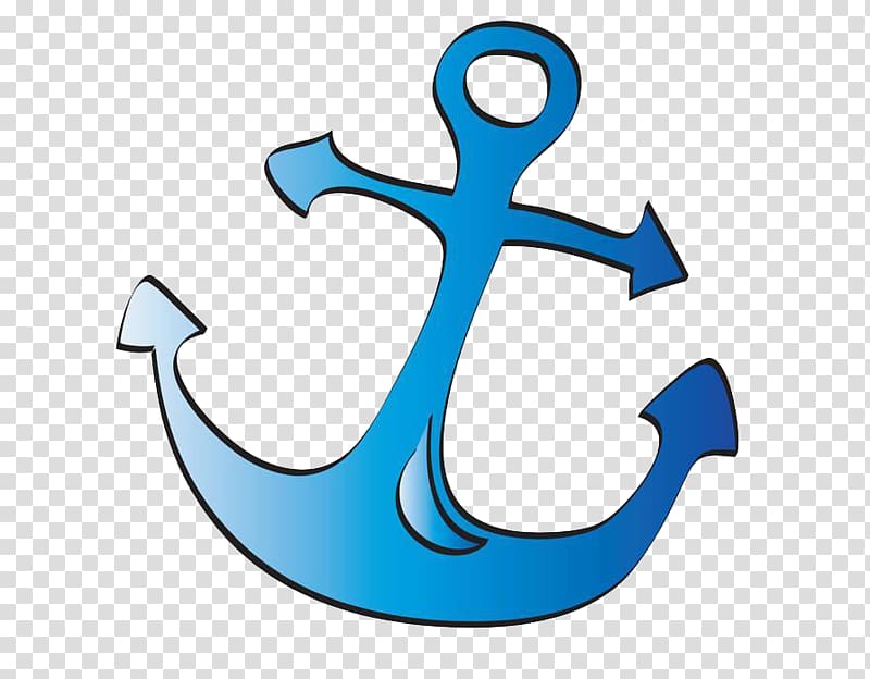 Anchor , Blue anchor transparent background PNG clipart