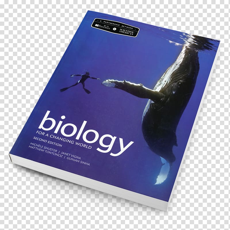 Scientific American Biology for a Changing World with Core Physiology Brand Product Font, Magazine Cover Design transparent background PNG clipart