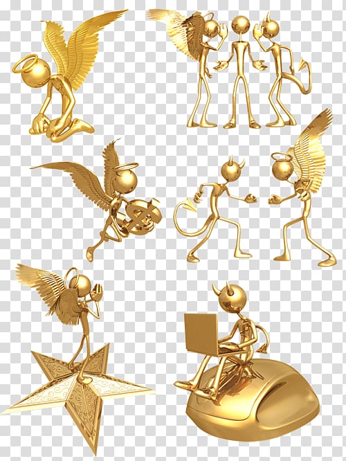 3D computer graphics Gold, gold transparent background PNG clipart