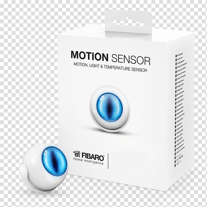 Motion Sensors HomeKit Fibar Group, Sensor D\'infraroig transparent background PNG clipart