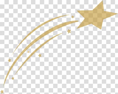 brown star illustration, Gold Shooting Star transparent background PNG clipart