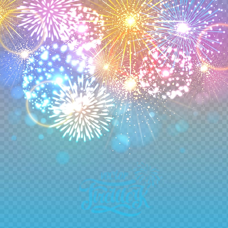 assorted-color fireworks illustration, Fireworks illustration, Beautiful fireworks transparent background PNG clipart