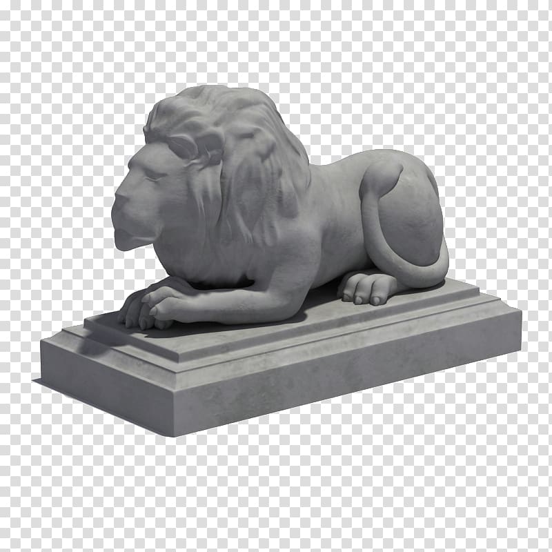 Sculpture 3D modeling Statue Autodesk 3ds Max 3D computer graphics, lion transparent background PNG clipart