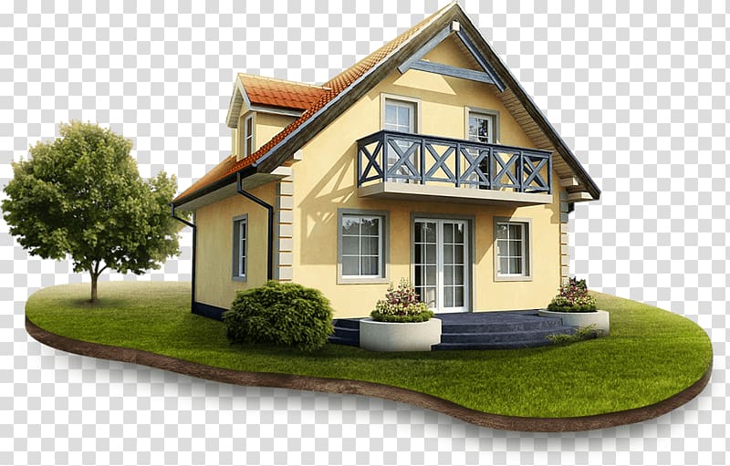 beige house with manicured lawn, House Home Apartment, House transparent background PNG clipart