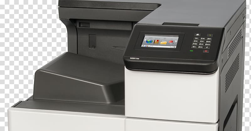 Inkjet printing Laser printing LEXMARK MS911de laser printer s/w Hewlett-Packard, printer transparent background PNG clipart