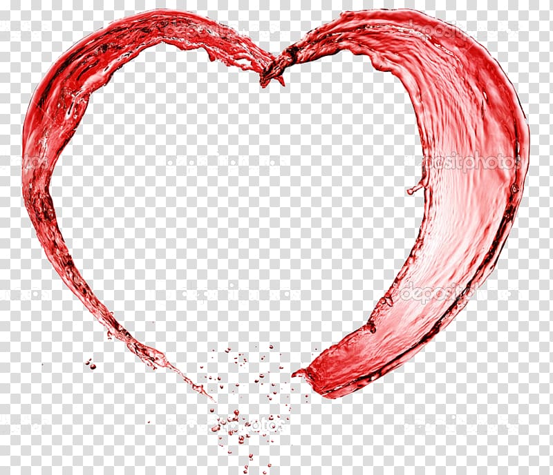 Red Wine Heart , milk spalsh transparent background PNG clipart