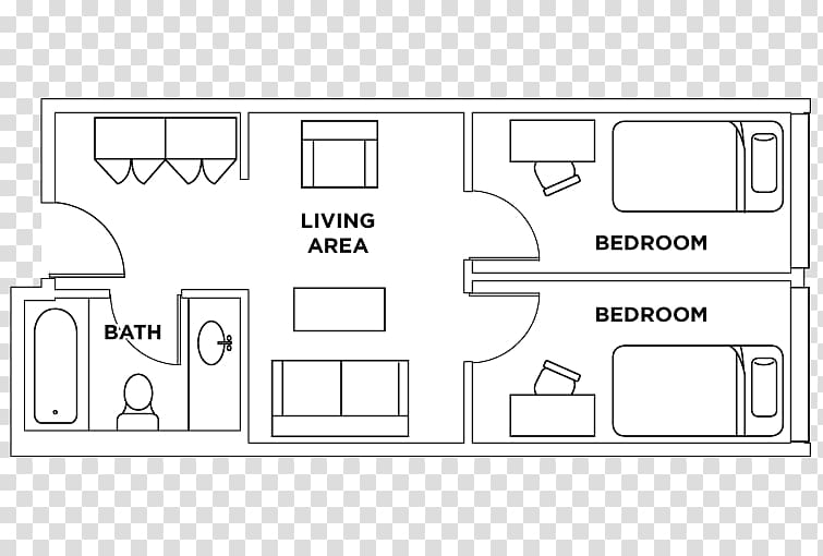 Parkside Student Residence Bedroom Bathroom Suite Penthouse apartment, others transparent background PNG clipart