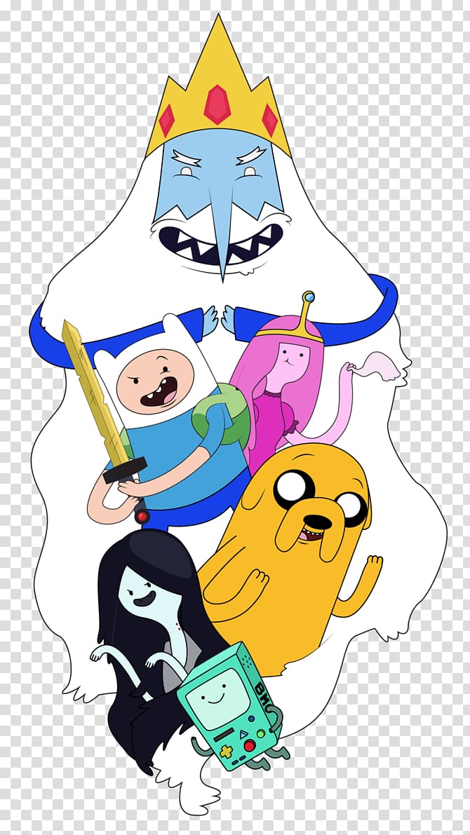 Finn the Human Jake the Dog Ice King Poster Drawing, adventure time transparent background PNG clipart