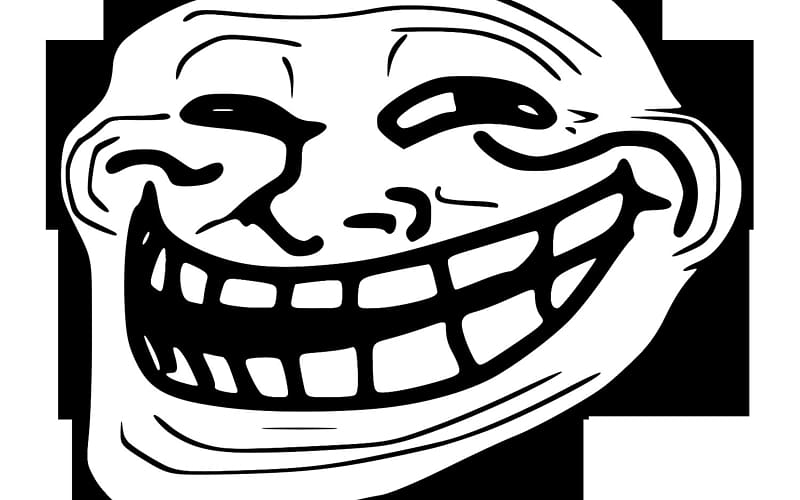 Roll face , Internet troll Trollface U mad Desktop Rage comic, troll  transparent background PNG clipart