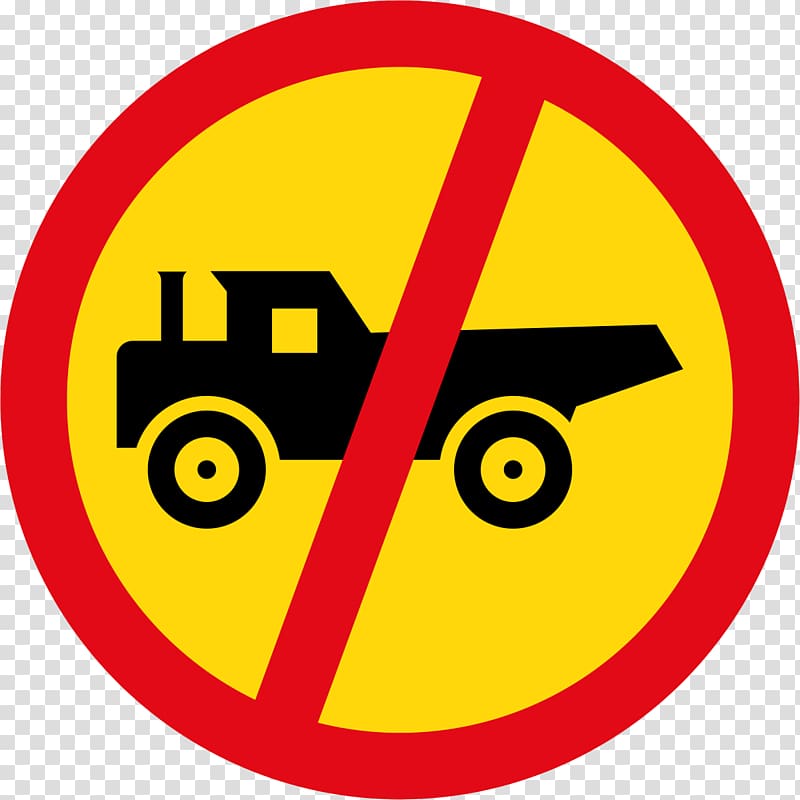 Large goods vehicle Traffic sign Warning sign Stop sign, prohibition of parking transparent background PNG clipart