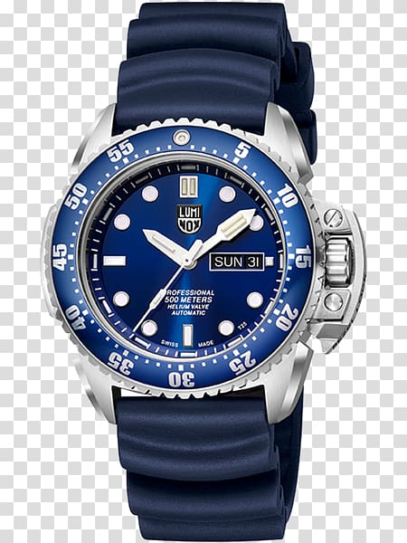 Luminox Diving watch Swiss made Automatic watch, usa visa transparent background PNG clipart