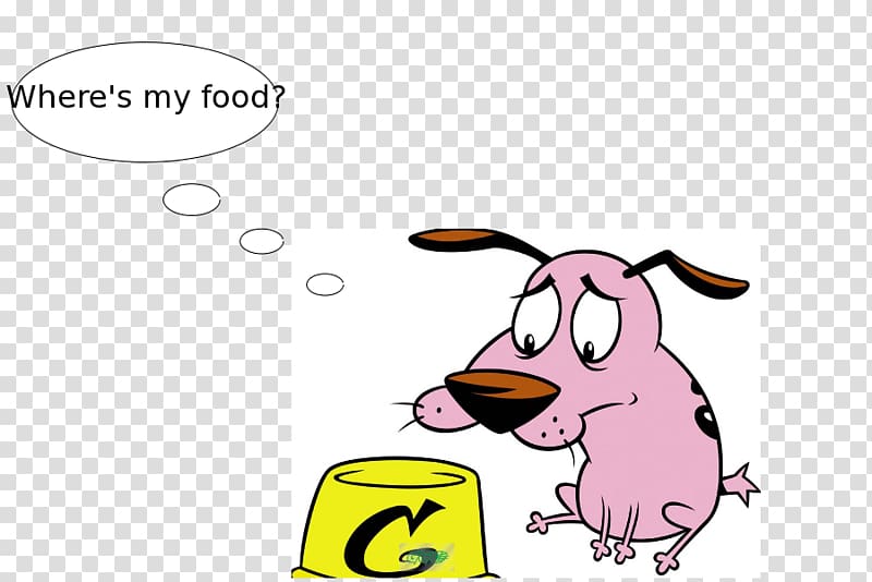 Dog Eustace Bagge Ma Bagge Animated cartoon, Dog transparent background PNG clipart