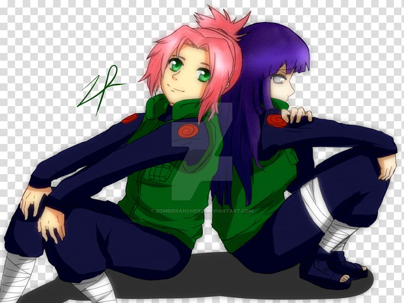 Hinata Hyuga Sakura Haruno Anime Drawing Yuri, Anime transparent background PNG clipart