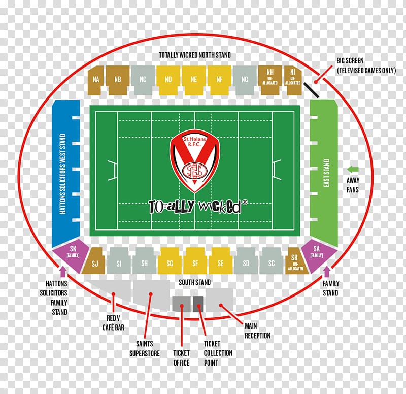 Totally Wicked Stadium St Helens R.F.C. Halliwell Jones Stadium Warrington Wolves, Ael Fc Arena transparent background PNG clipart