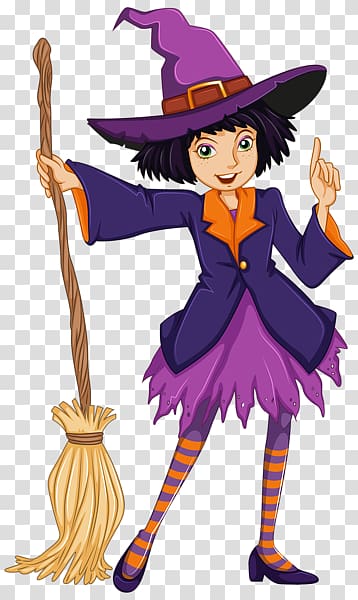 Witch transparent background PNG clipart