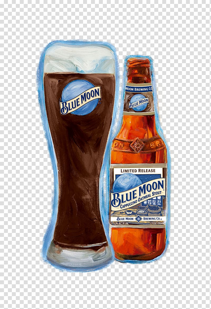 Beer Stout Blue Moon Cappuccino Coffee, beer transparent background PNG clipart