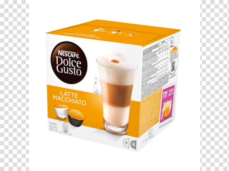 Dolce Gusto Latte macchiato Coffee Cappuccino Caffè macchiato, Coffee transparent background PNG clipart