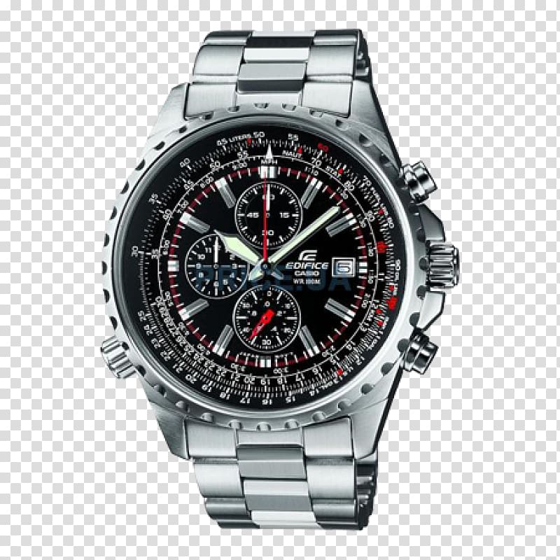 Casio Edifice Analog watch Chronograph, watch transparent background PNG clipart