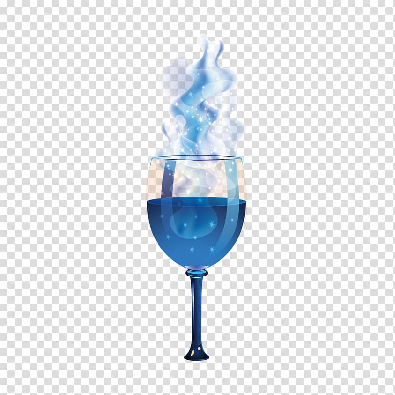 Wine cocktail Wine cocktail Wine glass Blue, Blue cocktail transparent background PNG clipart