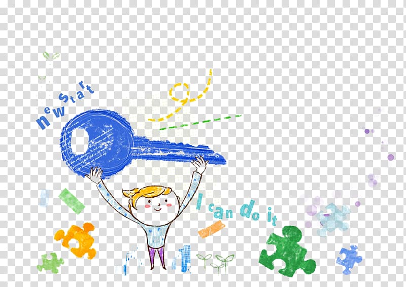 Child Cartoon Illustration, Holding keys cartoon cute little boy transparent background PNG clipart