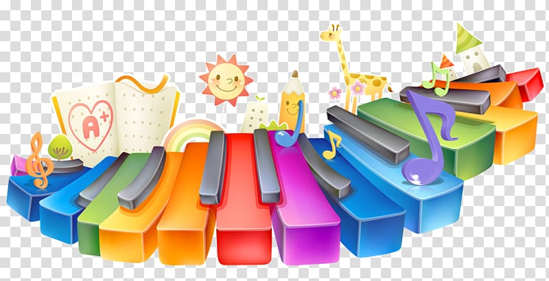 Piano Musical keyboard, School education industry cartoon transparent background PNG clipart