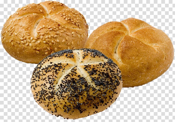 Bun Kaiser roll Small bread Pandesal MINI, panino kebab transparent background PNG clipart