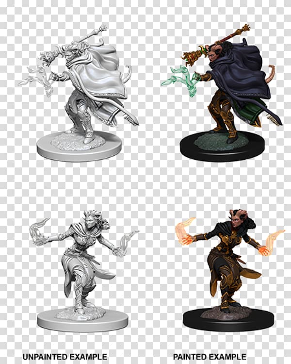 Dungeons & Dragons Miniatures Game Miniature figure Warlock Tiefling, Elf transparent background PNG clipart