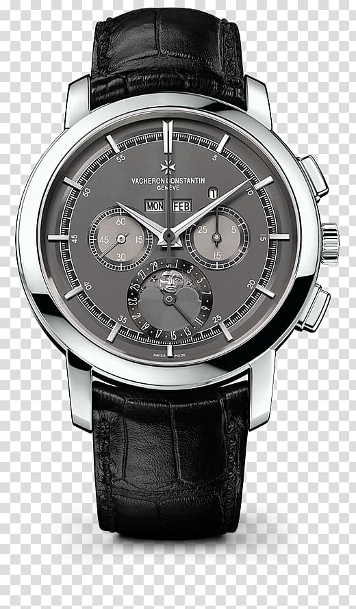 Vacheron Constantin Mechanical watch Perpetual calendar Chronograph, watch transparent background PNG clipart