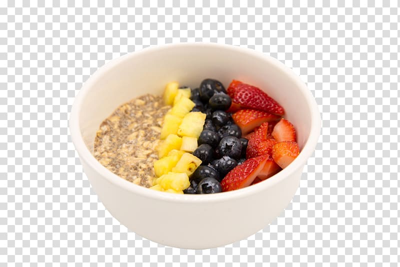 Muesli Breakfast Açaí na tigela Food Oatmeal, fresh berries oatmeal transparent background PNG clipart