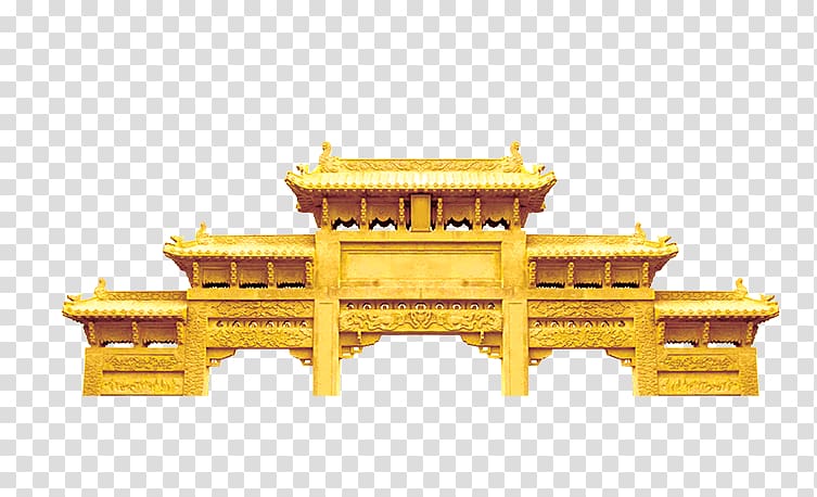 brown temple illustration, Pingquan Vietnam, China Wind classical material,Chinese palace style architecture transparent background PNG clipart