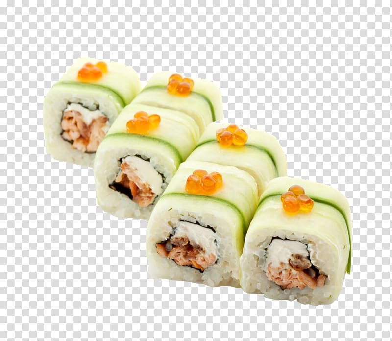 Sushi Japanese Cuisine Makizushi California roll Asian cuisine, Sushi transparent background PNG clipart