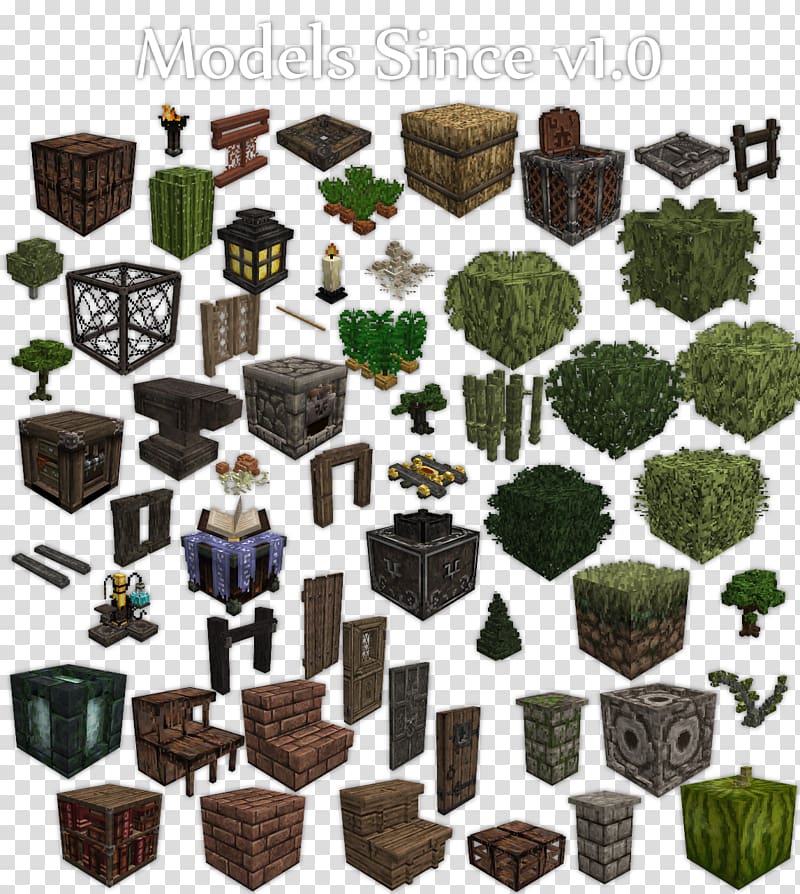 Minecraft 3D modeling Texture mapping 3D computer graphics, blocks transparent background PNG clipart