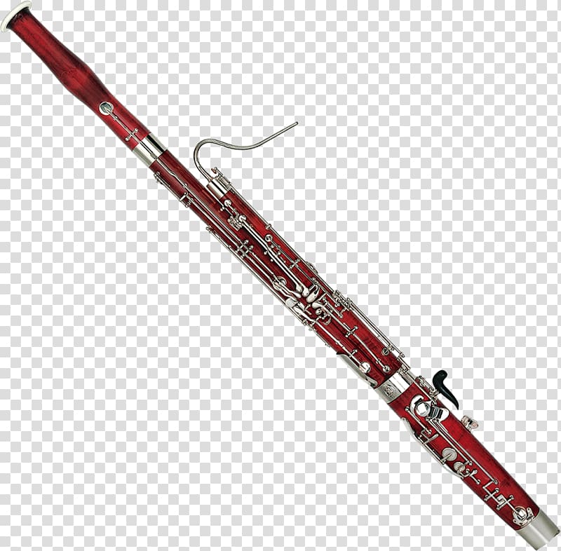 red and grey wind instrument illustration, Bassoon Woodwind instrument Musical Instruments Saxophone Clarinet, Trumpet transparent background PNG clipart