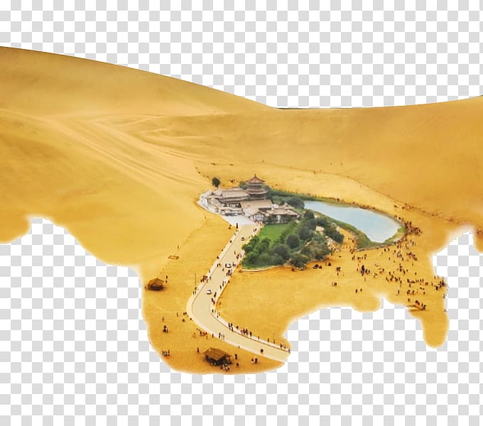 Dunhuang Desert Anti-corruption campaign under Xi Jinping, Golden desert transparent background PNG clipart