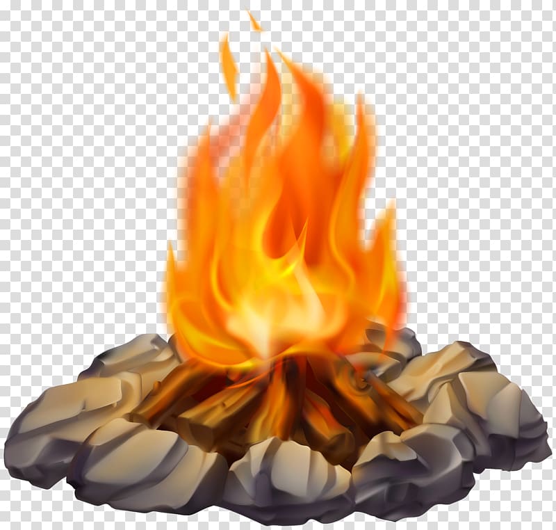 illustration of fire, Campfire , Campfire transparent background PNG clipart