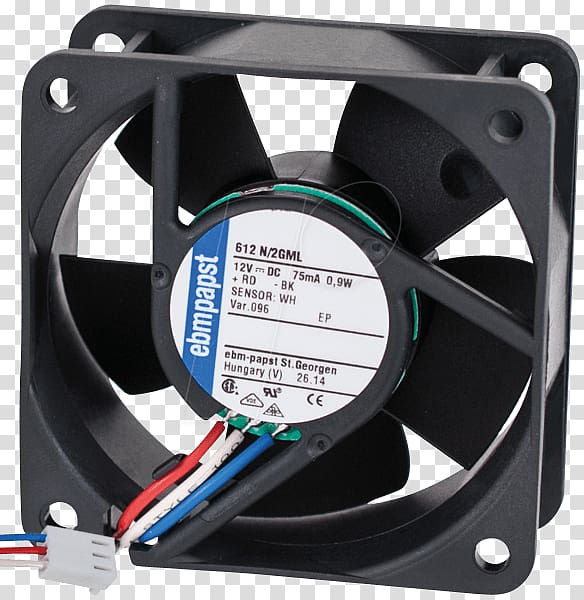 Computer System Cooling Parts Fan ebm-papst Molex connector Ventilation, fan transparent background PNG clipart