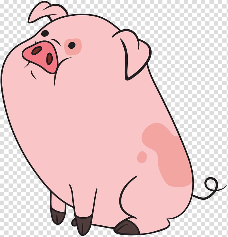 pink pig illustration, Pig Animation Mabel Pines , pig transparent background PNG clipart
