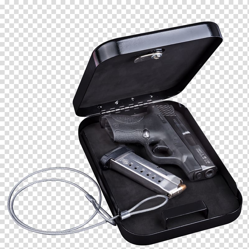 Gun safe Handgun Metal Lock, gun box transparent background PNG clipart
