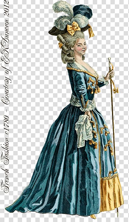18th century Fashion plate France Clothing, france transparent background PNG clipart