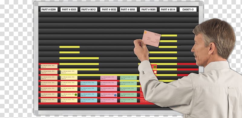 Kanban board Lean manufacturing Visual control Magnatag, others transparent background PNG clipart